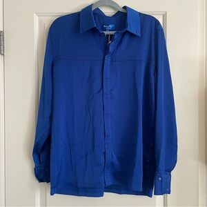 Soul-a Shirt-001 Bold Blue Casual Button Down SPF